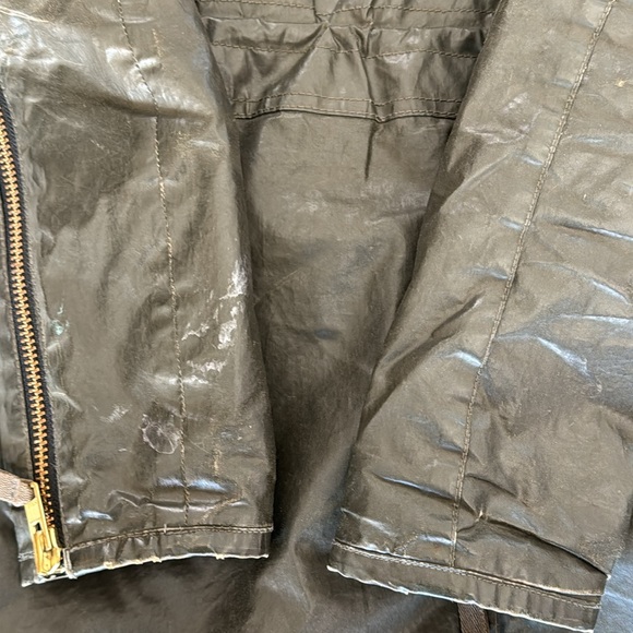 SAM. Waxed Hudson Parka in Drab Green - Picture 16 of 16